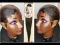 Get sleek edges at home using braiding hair|no glue!