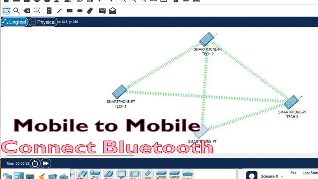 Mobile to Mobile connect to Bluetooth in Packet Tracer | CCNA LAB ...