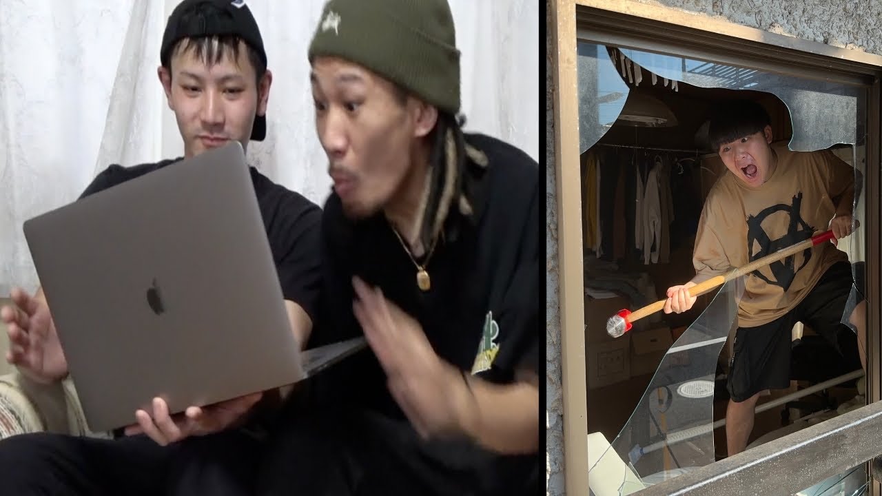 "ボケて"と言われたモーニングルーティンで友達の家の窓ガラス割ってみた【ドッキリ】