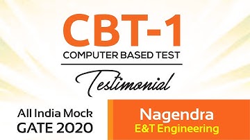 Nagendra | E&T Engineering | CBT for GATE 2020 | Student’s Testimonial | MADE EASY