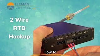 How to Hookup 2 Wire RTDs to the 4 Channel RTD Interface