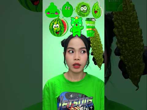 Random Green Food ASMR Mukbang🥦🥒🤢 #3#eating#shorts #mukbang #asmr