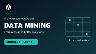 Data Mining Foundations | Module 1 Part 1 (Review) | MetaCyberGuru