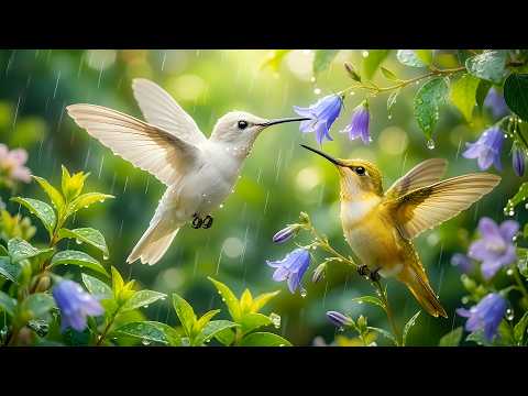 Birds Sounds with Soft Rainfall 🌧️ Soothing Nature Ambience for Relaxation and Inner Peace