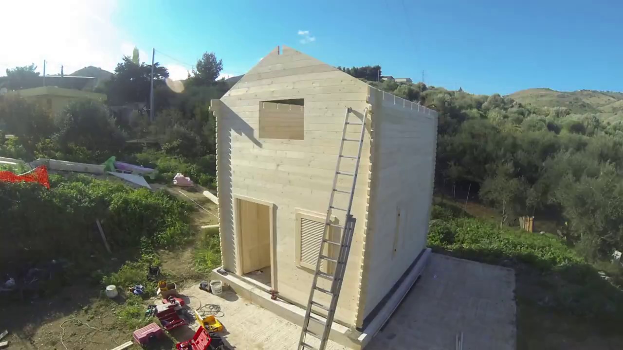 Montaggio | Bungalow in legno blockhouse 68mm | Tecnowood