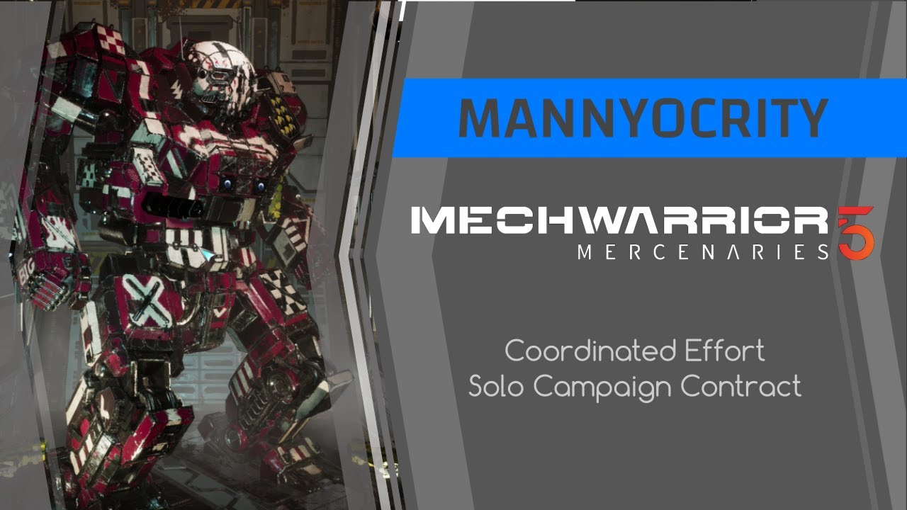 MechWarrior 5: Mercenaries | Coordinated Effort | Solo Campaign Contract