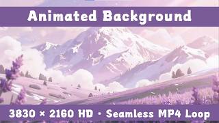 First Snow in the Mountains – Animated VTuber Background Set | Near-4K Loop Videos | Dreamy / Cozy screenshot 5
