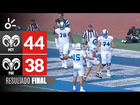 Borregos Monterrey (44-38) Borregos Puebla | ONEFA Liga Mayor Highlights 2026 | Week 2