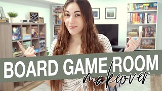 Board Game Room Makeover! | Finally found an affordable board game table!