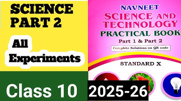 Science Practical Book Answer Class 10/Science Practical Book Part 2 Answer 2025