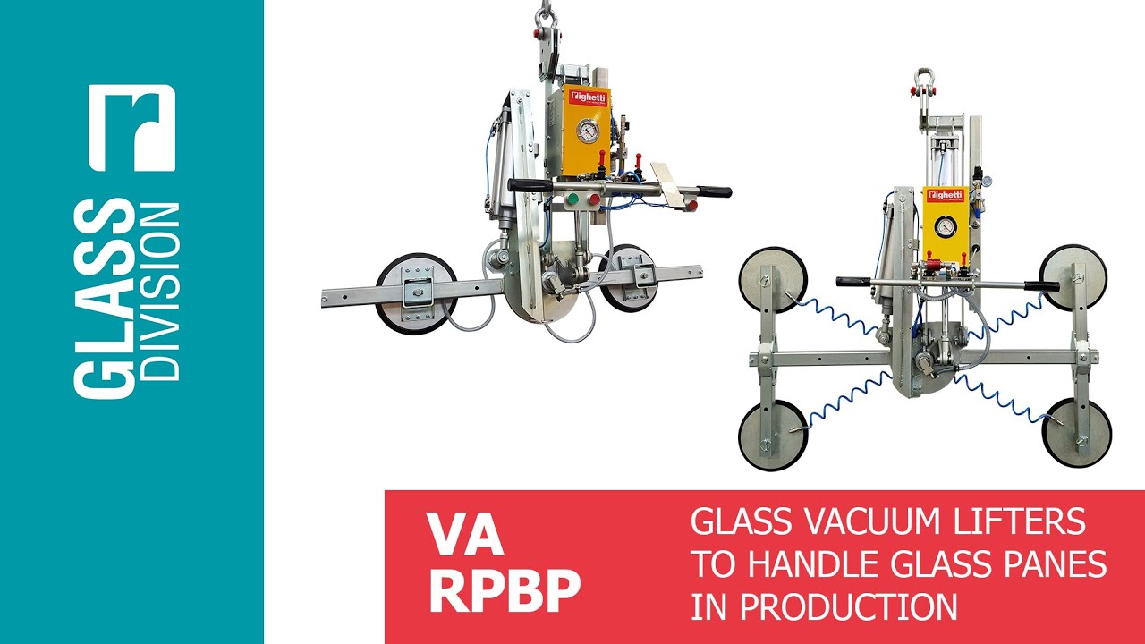 VA RPBP Compressed air vacuum lifters for glass handling during