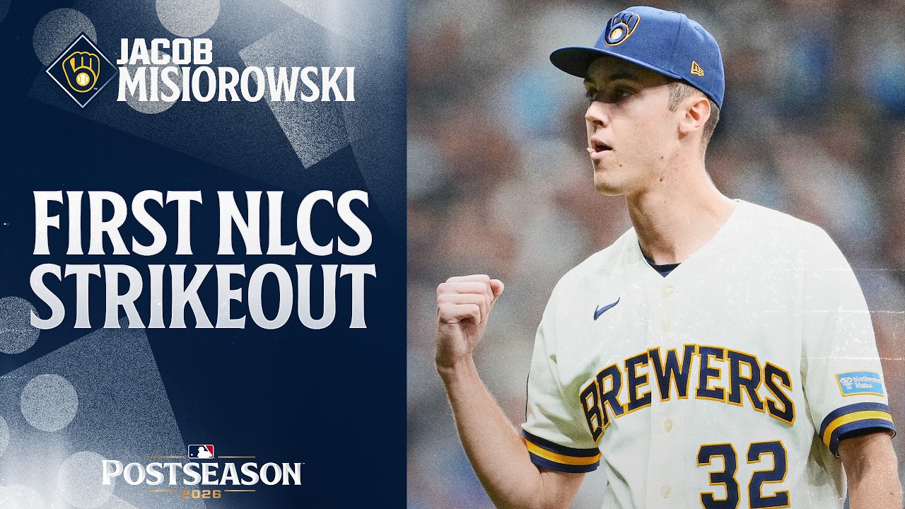 Jacob Misiorowski’s first strikeout of the 2026 NLCS! ⛽️ | MLB Highlights (Dodgers vs. Brewers)