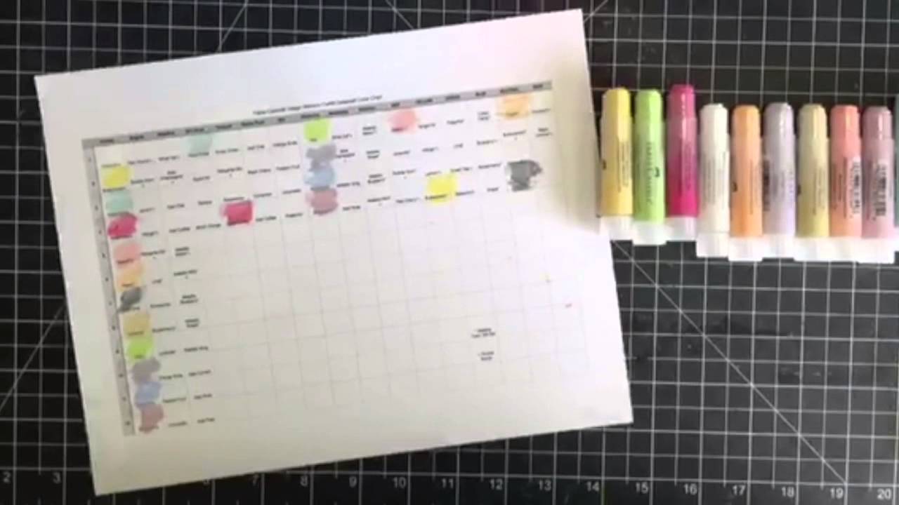 Faber Castell Gelatos Color Chart