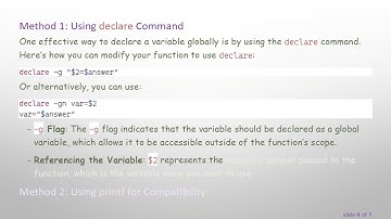 How to Pass Variable Names to a Function and Use Them Outside in Bash