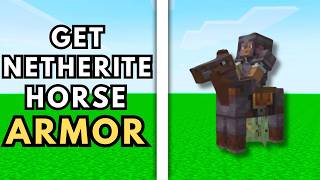 How To Get Netherite Horse Armor Minecraft