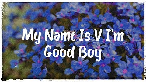 MY NAME IS V and I AM A GOOD BOY [ TIKTOK TRENDING SONG ] {Bass Boosted} #BTS