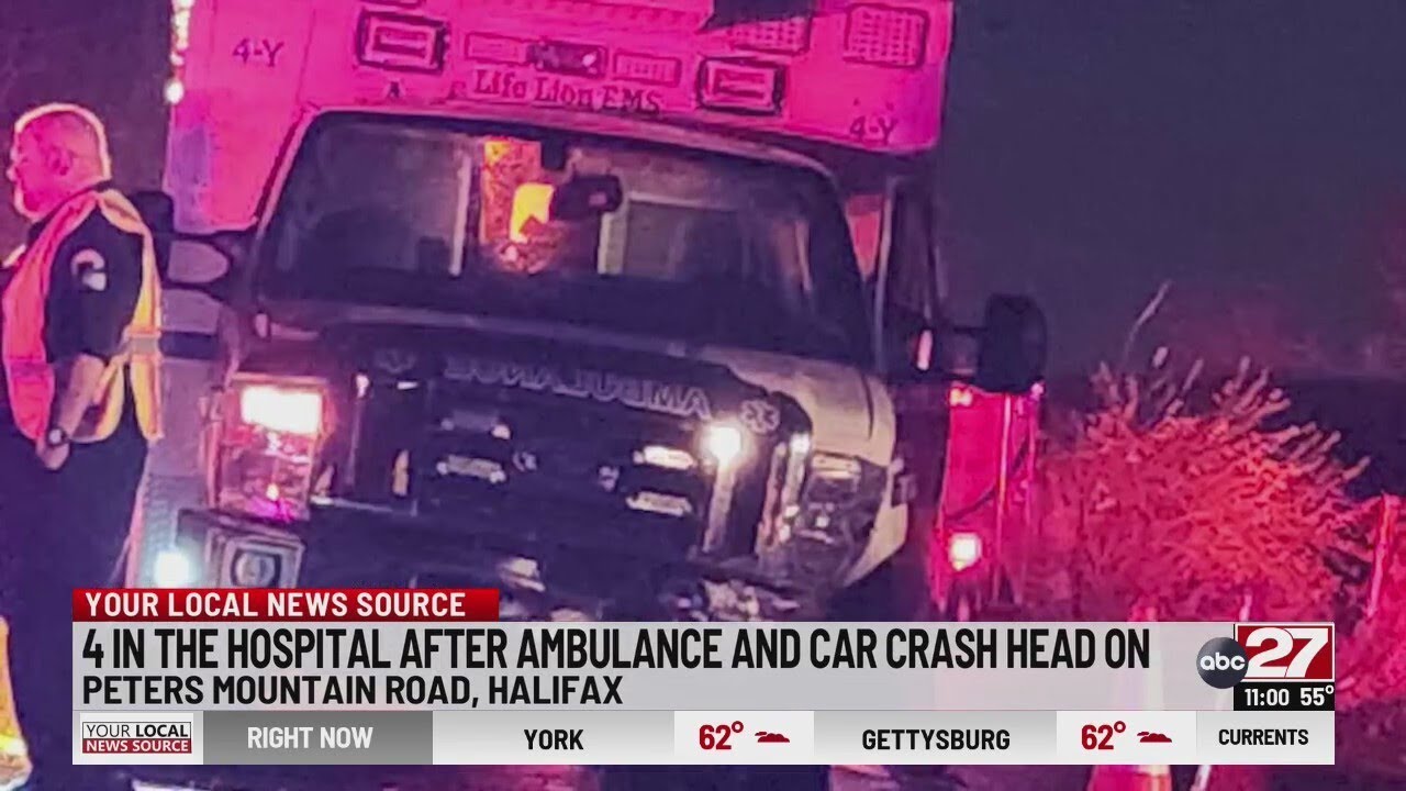 Ambulance crash sends multiple people to the hospital - YouTube
