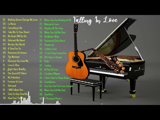 The Very Best Of Saxophone, Guitar, Piano Love Songs ❤️ Beautiful Relaxing Instrumental Music class=