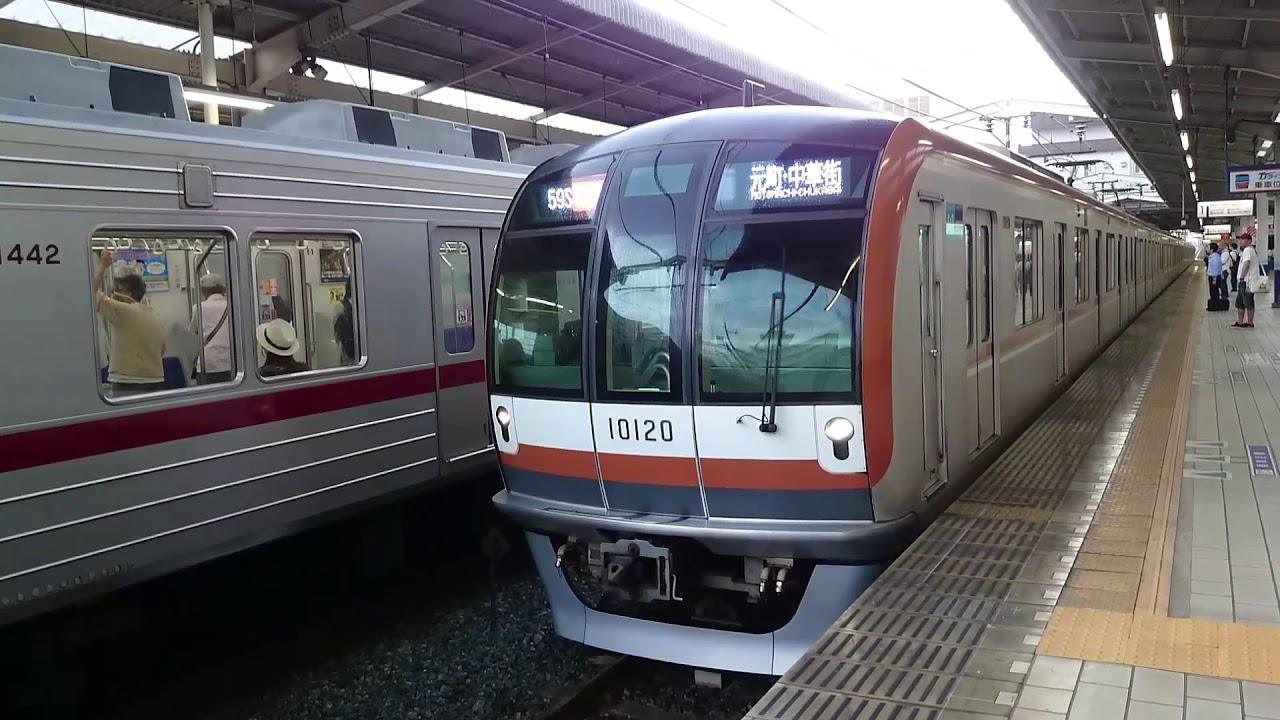 東京メトロ10000系10120f 東武東上線地下鉄副都心線直通fライナー急行