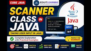 Scanner Class in Java | Taking User Input | #Java #ScannerClass #CoreJava #JavaTutorial #javabasics