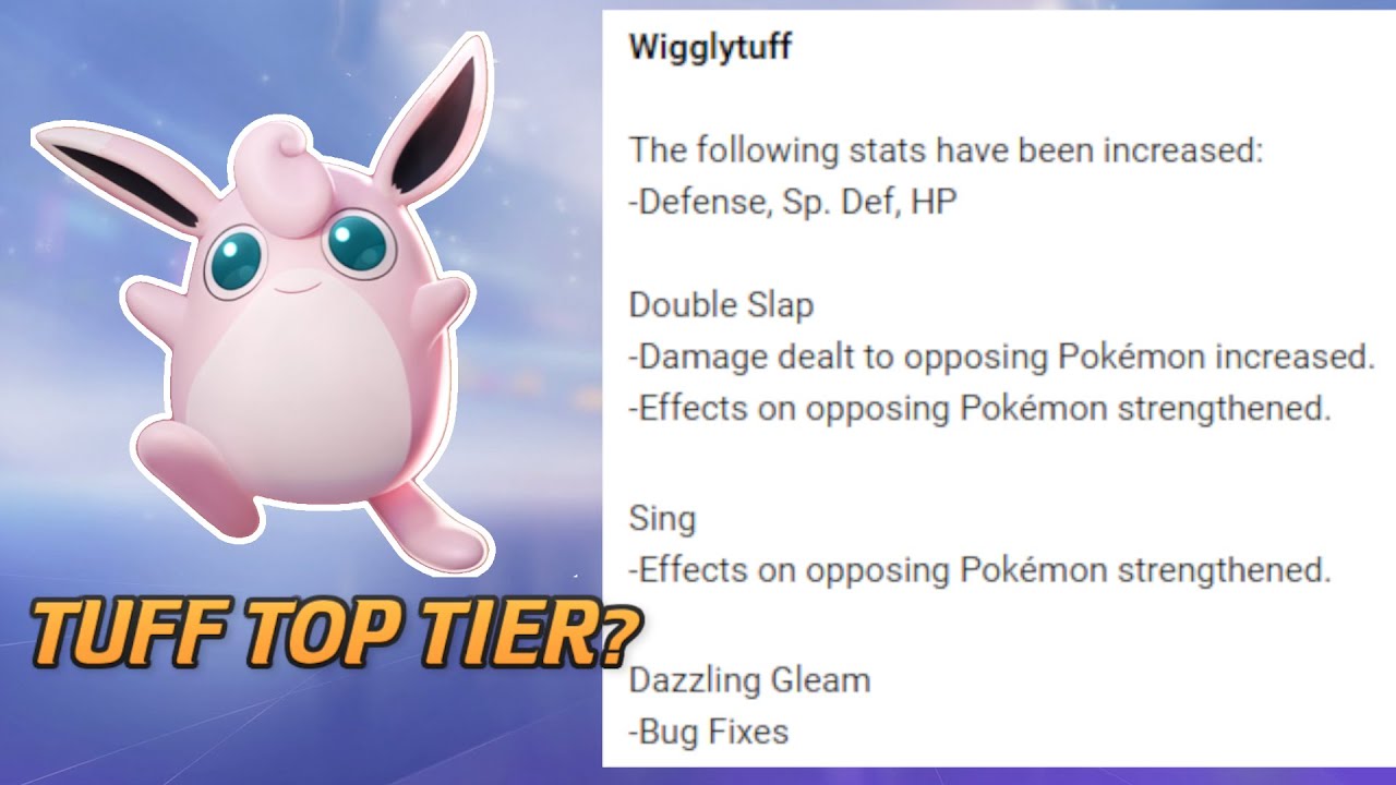 Wigglytuff Pokemon Unite post-patch gameplay! The Tuff Buffs too strong?!