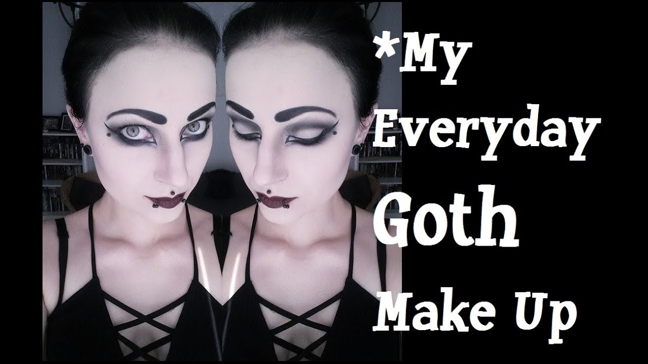 GOTH MAKEUP FOR BEGINNERS! Simple & Quick. 