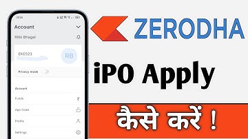 Zerodha Kite Me IPO Apply Kaise Kare, Zerodha IPO Apply 2025
