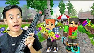 SEKARANG BISA PERANG SENJATA SAMA NPC SCHOOL PARTY CRAFT