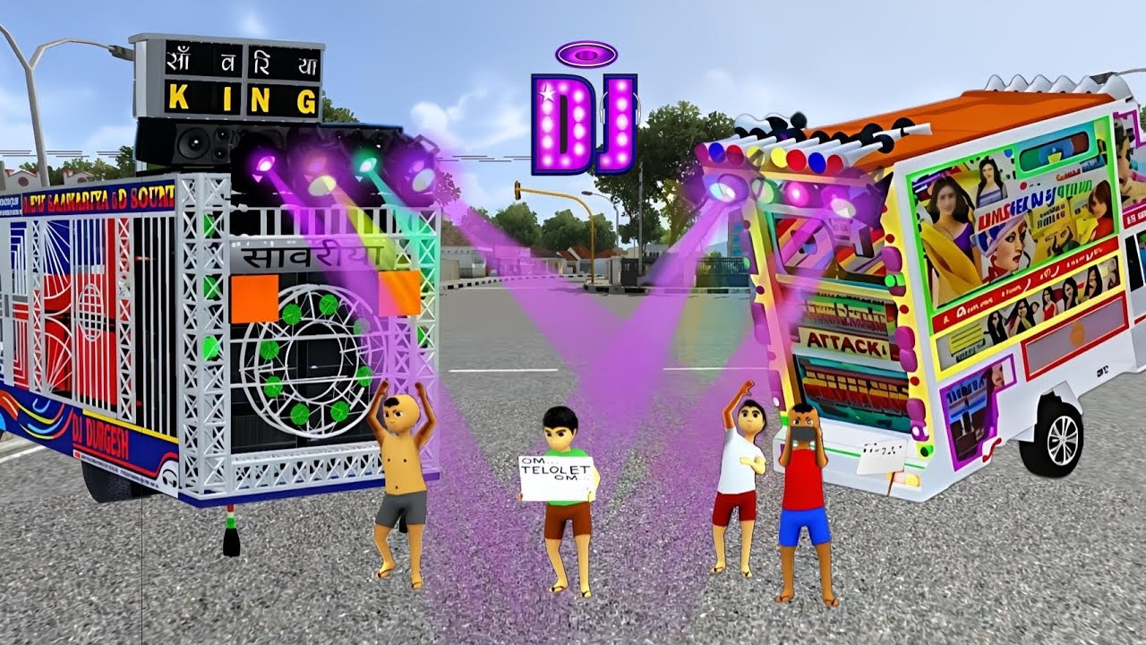 Dj truck ! Dj Truck Game bus Simulator Indonesia ! Mobile Game ! Hindi Bollywood Remix DJ Song