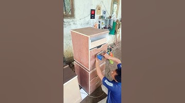 You can copy this method🤔‼️ for faster drawer installation. #woodworking #tips #diy