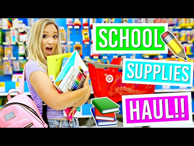 Back To School Supplies Haul Alisha Marie Youtube -