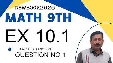 Class 9 Maths | Chapter 10 Graphs of Functions | Exercise 10.1 Q1(ii) | New Book 2025