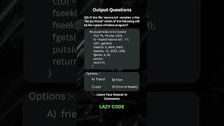 What will be the Output of the below code | Placement Questions | TCS | Infosys | Cognizant | Wipro