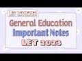 General education important notes  let 2023  abrinica calzado tv
