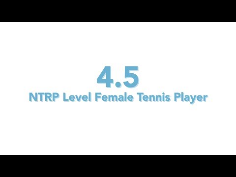 USTA National Tennis Rating Program: 4.5 NTRP level - Female tennis player