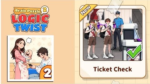Brain Puzzle 2: Logic Twist Level 66 | ticket check Gameplay
