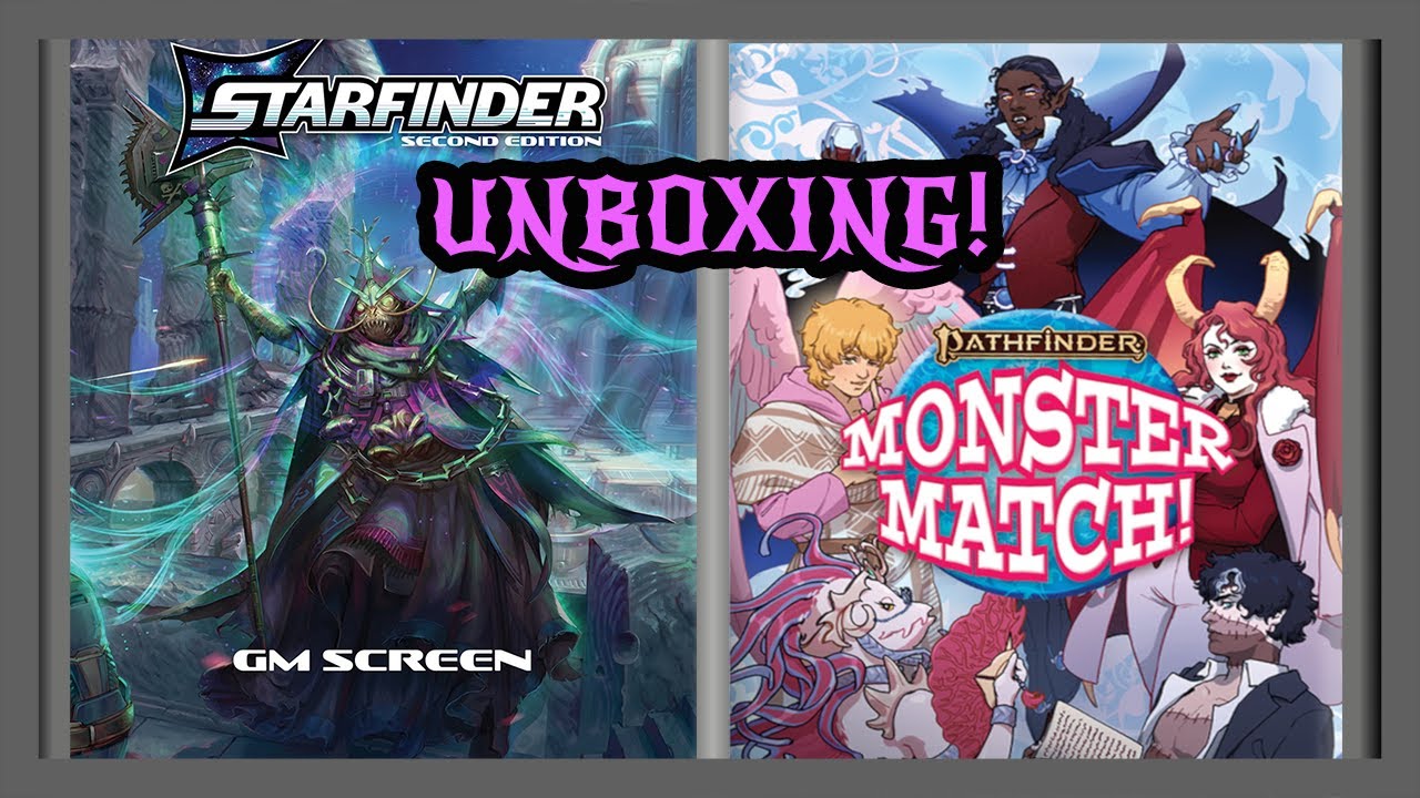 Monster Match Unboxing + Starfinder 2 GM Screen | Paizo Haul