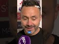 Roberto De Zerbi confident good times are coming for Spurs who haven’t scored yet 😳 #PremierLeague