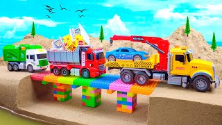 Tiny car rescue jouney: Disastrous incident on the rainbow bridge | QT Toys Story