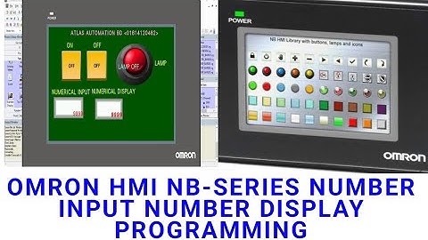 OMRON HMI NB-SERIES NUMBER INPUT NUMBER DISPLAY PROGRAMMING