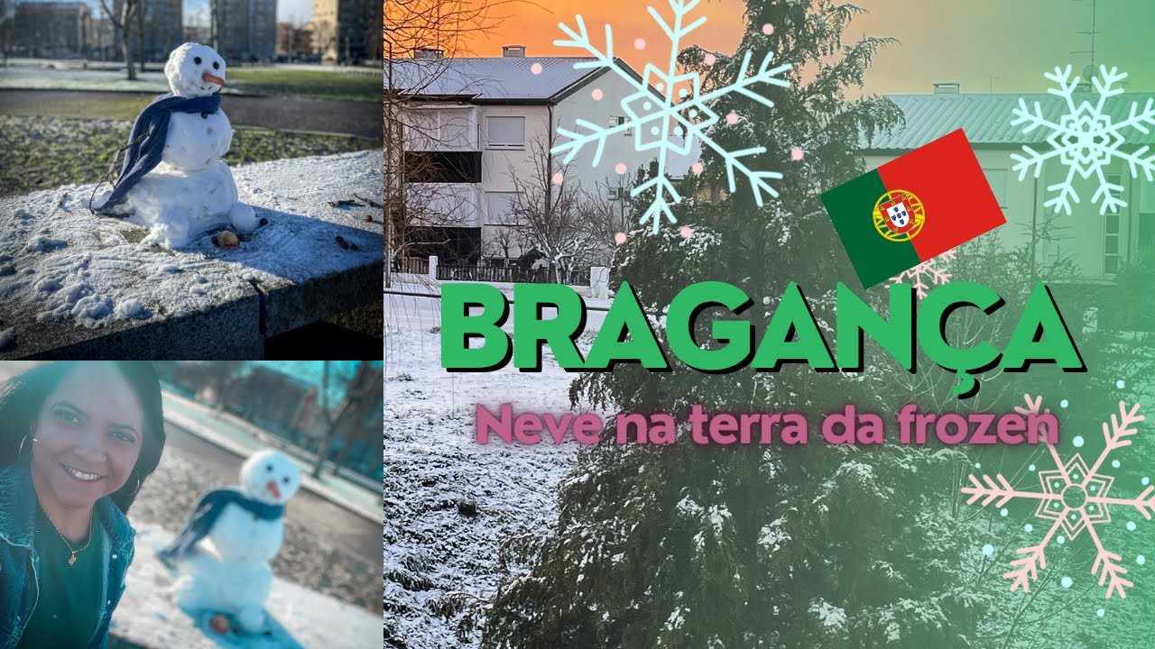 Neve atinge Bragança/Portugal 2023