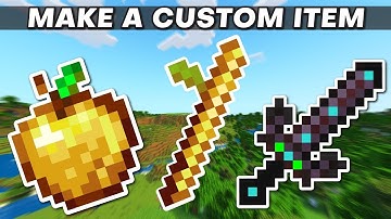 How To Create Your Own Custom Item In Minecraft Java Edition