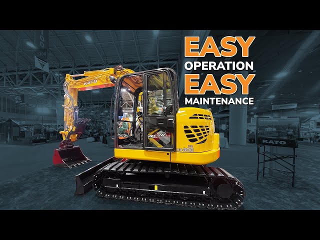A Closer Look at Kato's HD308 US-7 Compact Excavator - YouTube