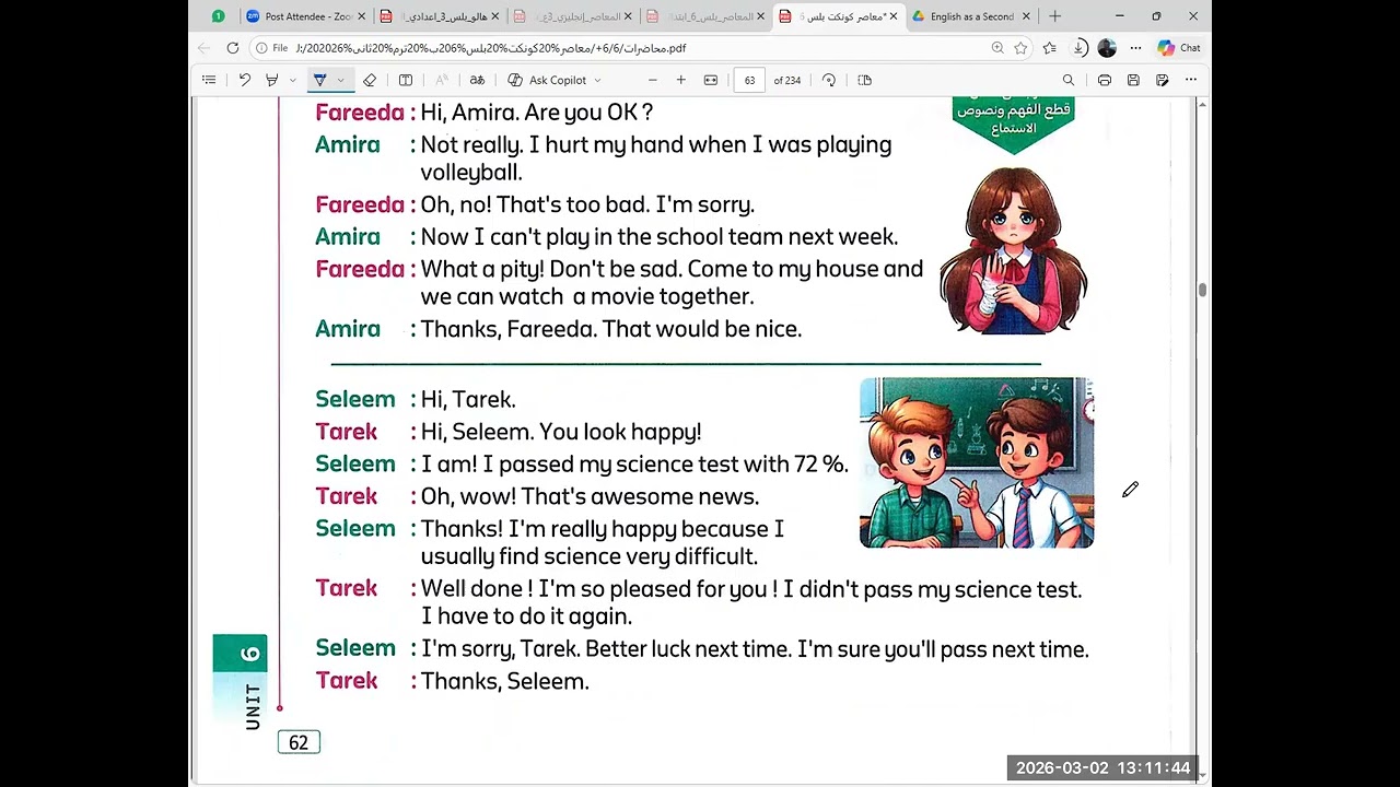 Connect Plus primary 6 unit 2 lessons 3 and 4 second term with the King 👑 Mahmoud 