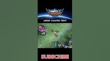 Saber counter item | #popular #mobilelegends #trending #mlbb #saber #mlbbcreatorcamp