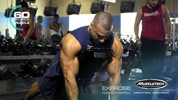 60 Seconds On Muscle: Incline Dumbell Row with Nick Twum