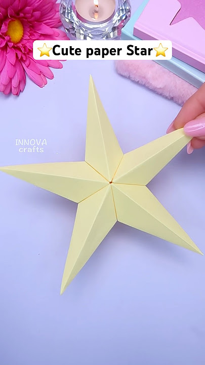 Cute paper star ⭐ #diy #craft #art #papercraft #innovacrafts