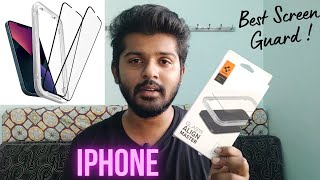 Best Iphone Screen Guard Iphone 11/12/13 Spigen AlignMaster Full  Tempered Guard for iPhone Tamil