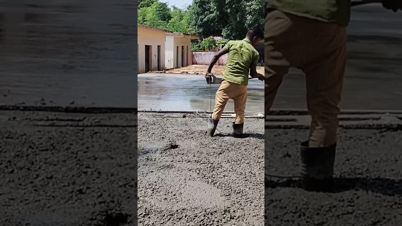 Road Concrete casting 