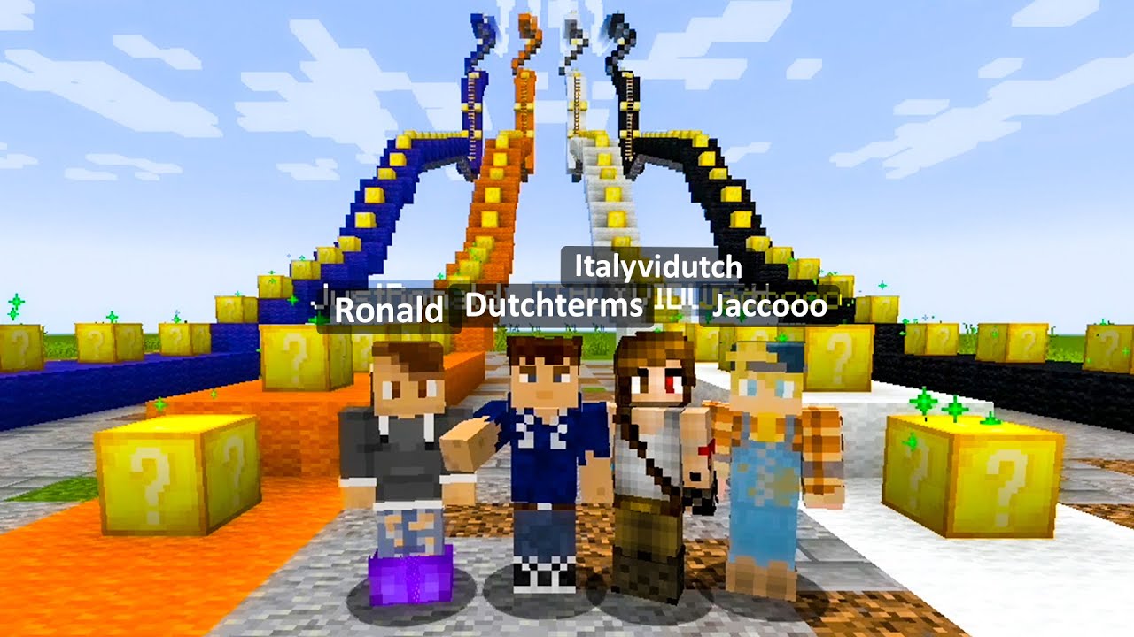 Minecraft LUCKY BLOCK Staircase!